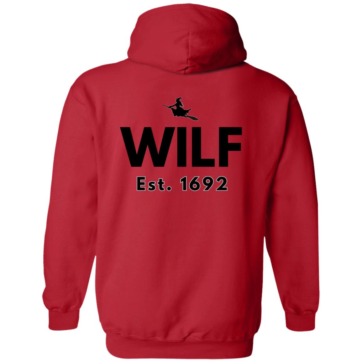 WILF w witch logo WILF Est. 1682 Hoodie Sweatshirt