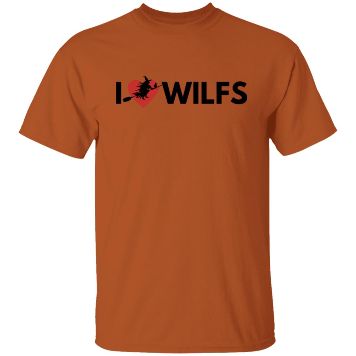 I Love WILFS Straight Line T Shirt I Love WILFS Halloween T-Shirt