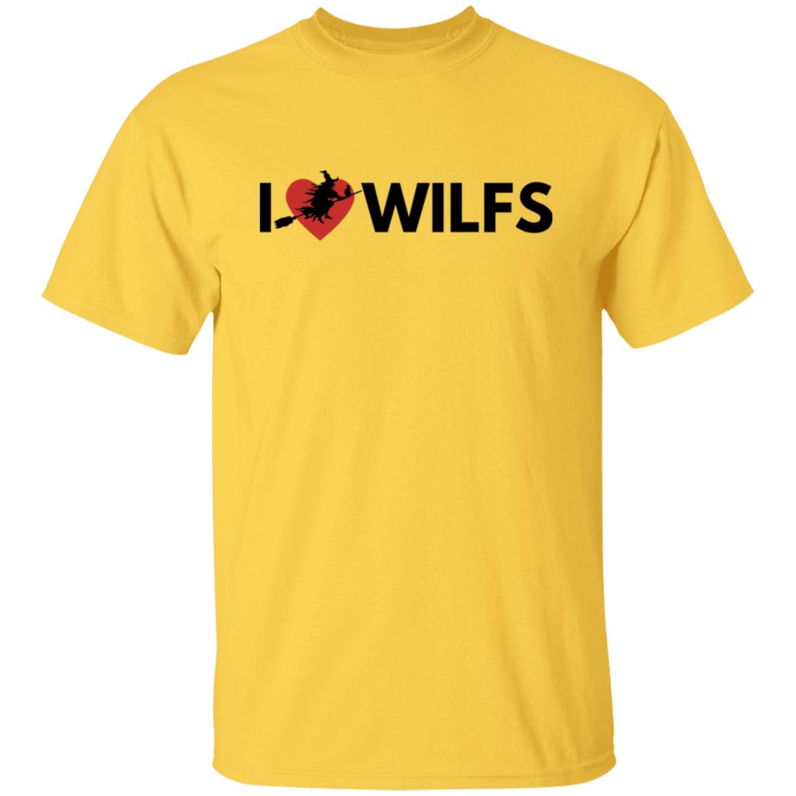 I Love WILFS Straight Line T Shirt I Love WILFS Halloween T-Shirt