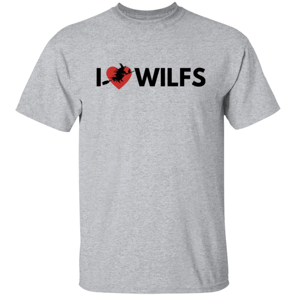 I Love WILFS Straight Line T Shirt I Love WILFS Halloween T-Shirt