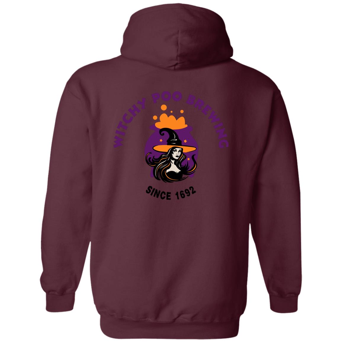 Witch Moon Front Logo Witchy Pool Brewing Since 1692 Hoodie Sweatshirt