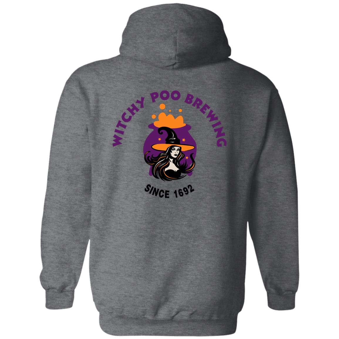 Witch Moon Front Logo Witchy Pool Brewing Since 1692 Hoodie Sweatshirt