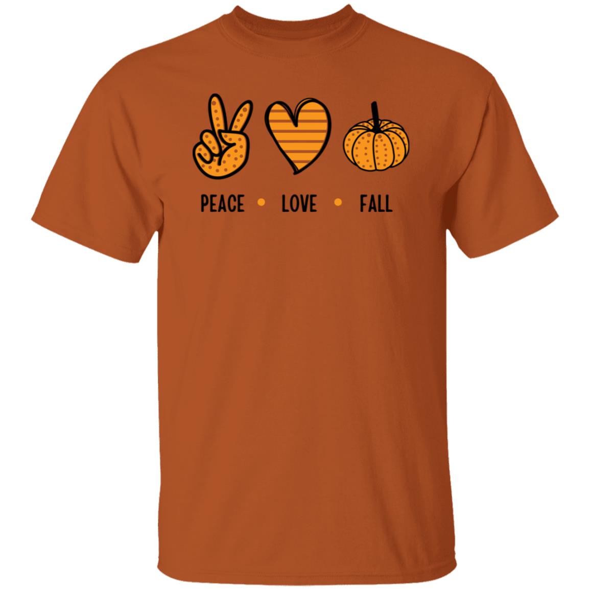 Peace, Love, Fall  T Shirt Peace, Love & Fall T-Shirt