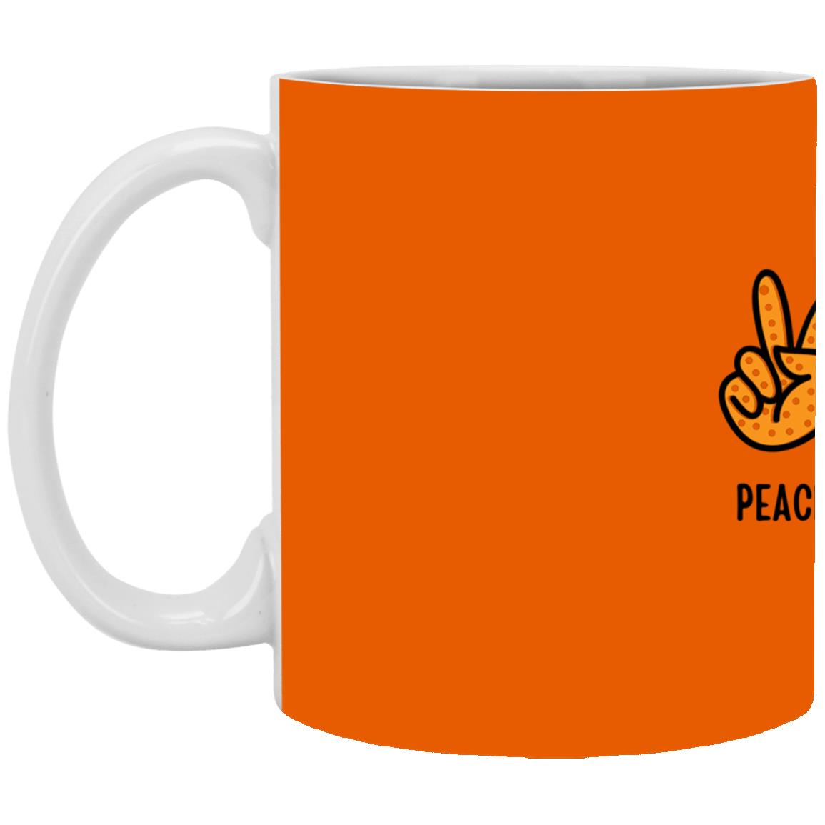 Peace, Love, Fall  T Shirt Peace, Love, Fall White Mug