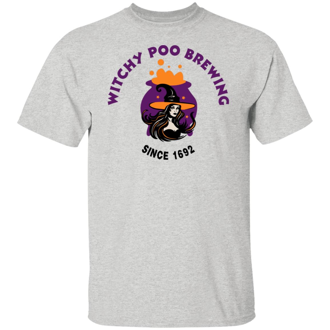 witchy POO Brewing T Shirt Halloween T-Shirt