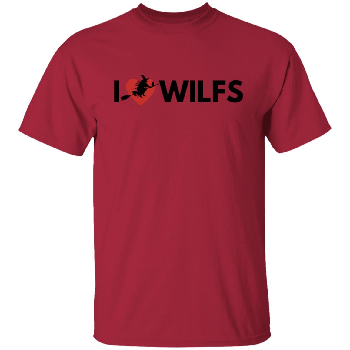 I Love WILFS Straight Line T Shirt I Love WILFS Halloween T-Shirt