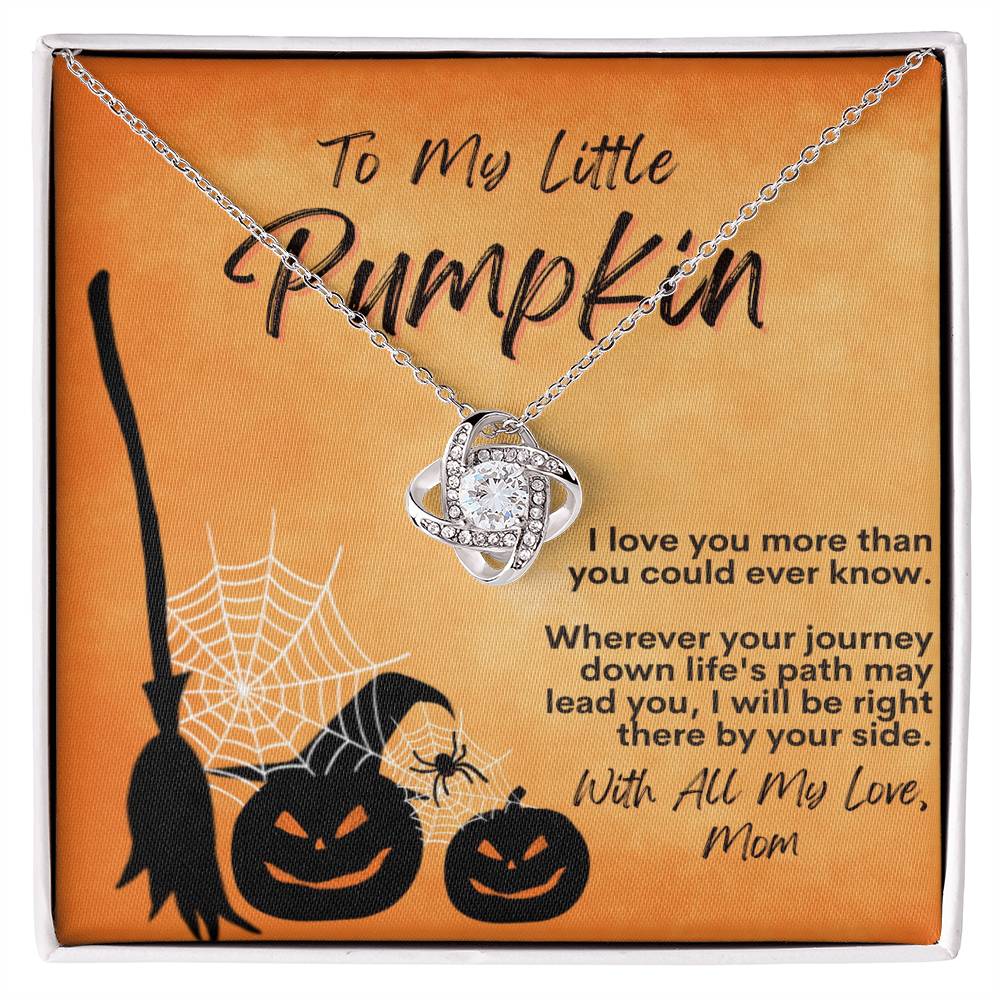 To My Little Pumpkin - Love Knot Necklace