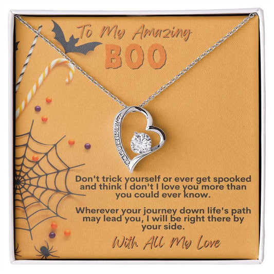 To My Amazing Boo - With All My Love - Forever Love Necklace