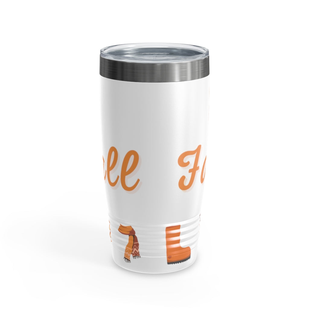 Happy Fall Y'all - Fall Themed Ringneck Tumbler, 20oz