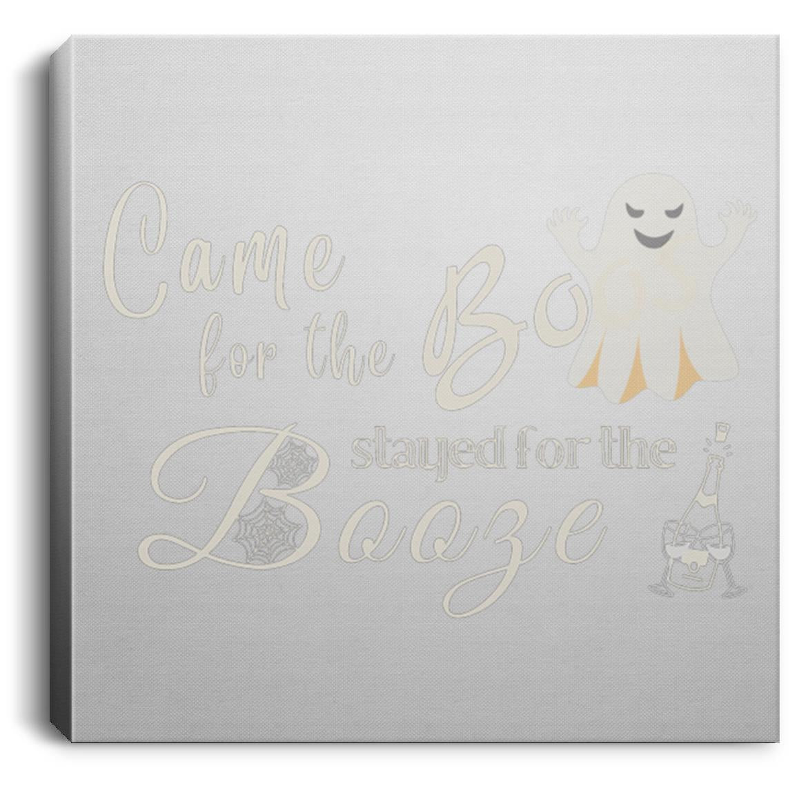 Came for the Boos 8x8 Canvas Came For The Boos - Stayed For the Booze 8x8 Halloween Canvas