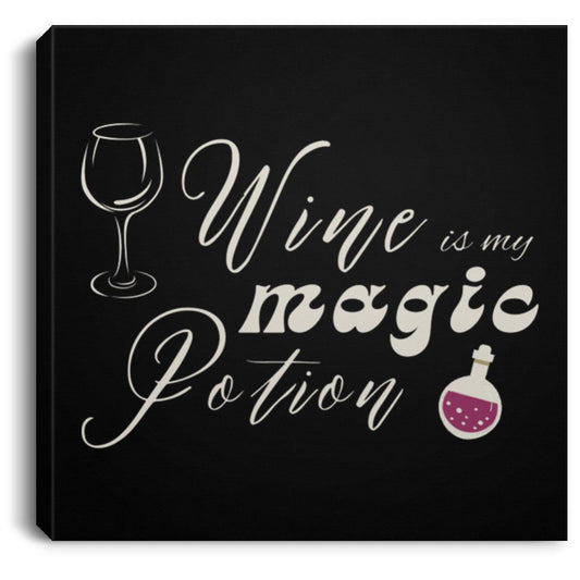 Wine is my magic potion 8x8 canvas Wine Is My Magic Potion 8x8 Halloween Canvas