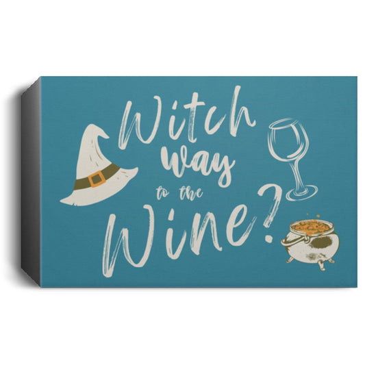 Witch Way to The Wine Canvas CANLA15 Deluxe Landscape Canvas 1.5in Frame