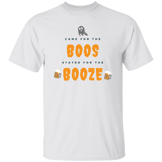 I Came For The Boos, Stayed For the Booze Halloween Ghost T-Shirt