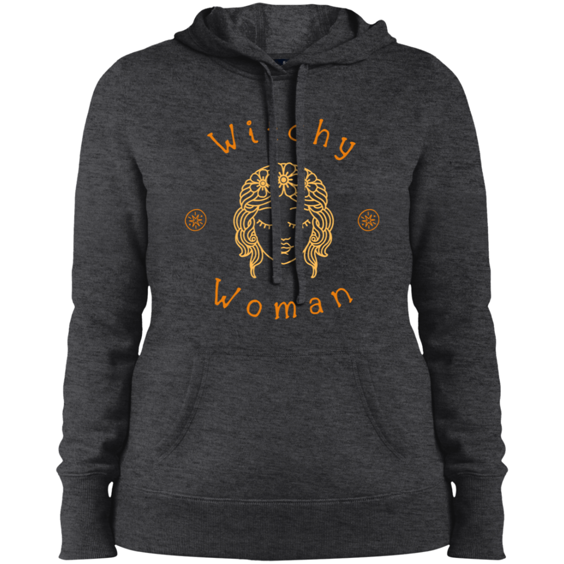 "Witchy Woman" Halloween Spirit Pullover Hooded Sweatshirt