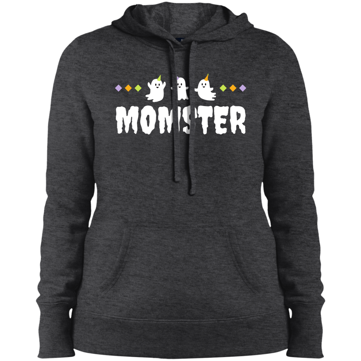 "Momster" Halloween Ghost Pullover Hooded Sweatshirt