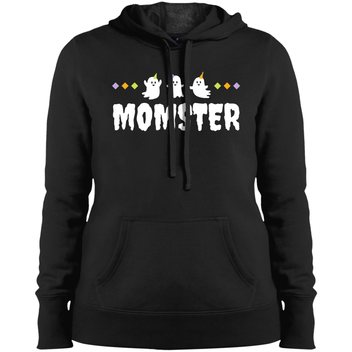 "Momster" Halloween Ghost Pullover Hooded Sweatshirt