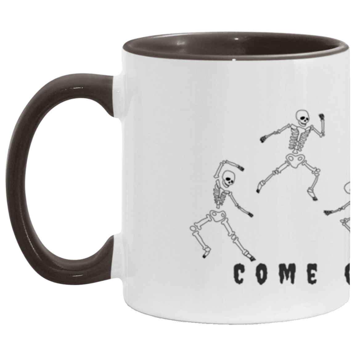 Come On Vogue - Halloween Skeleton's Dancing 11 oz. Accent Mug