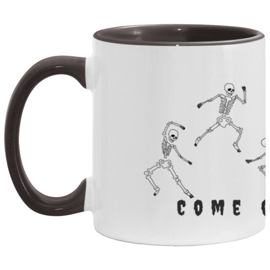 Come On Vogue - Halloween Skeleton's Dancing 11 oz. Accent Mug