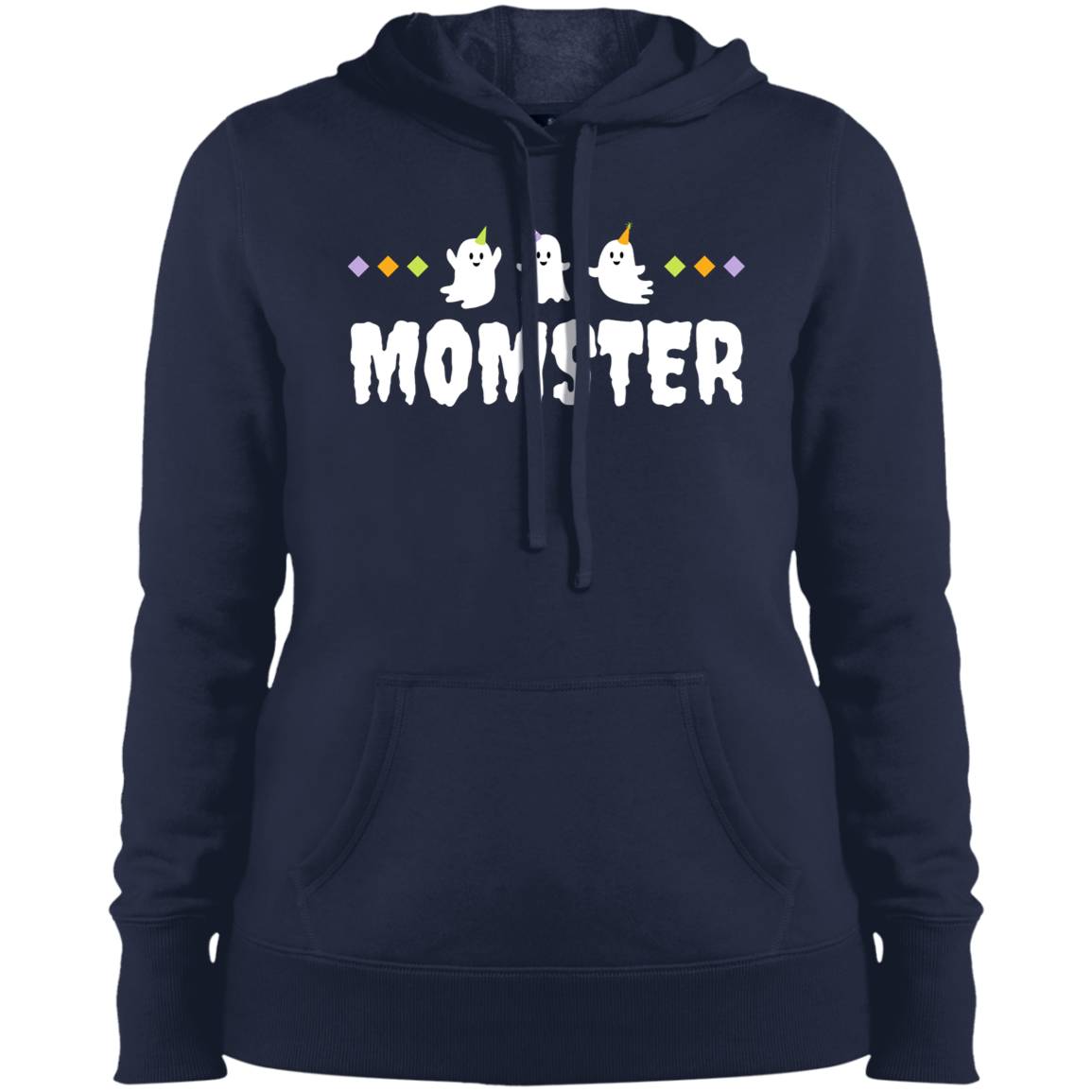 "Momster" Halloween Ghost Pullover Hooded Sweatshirt