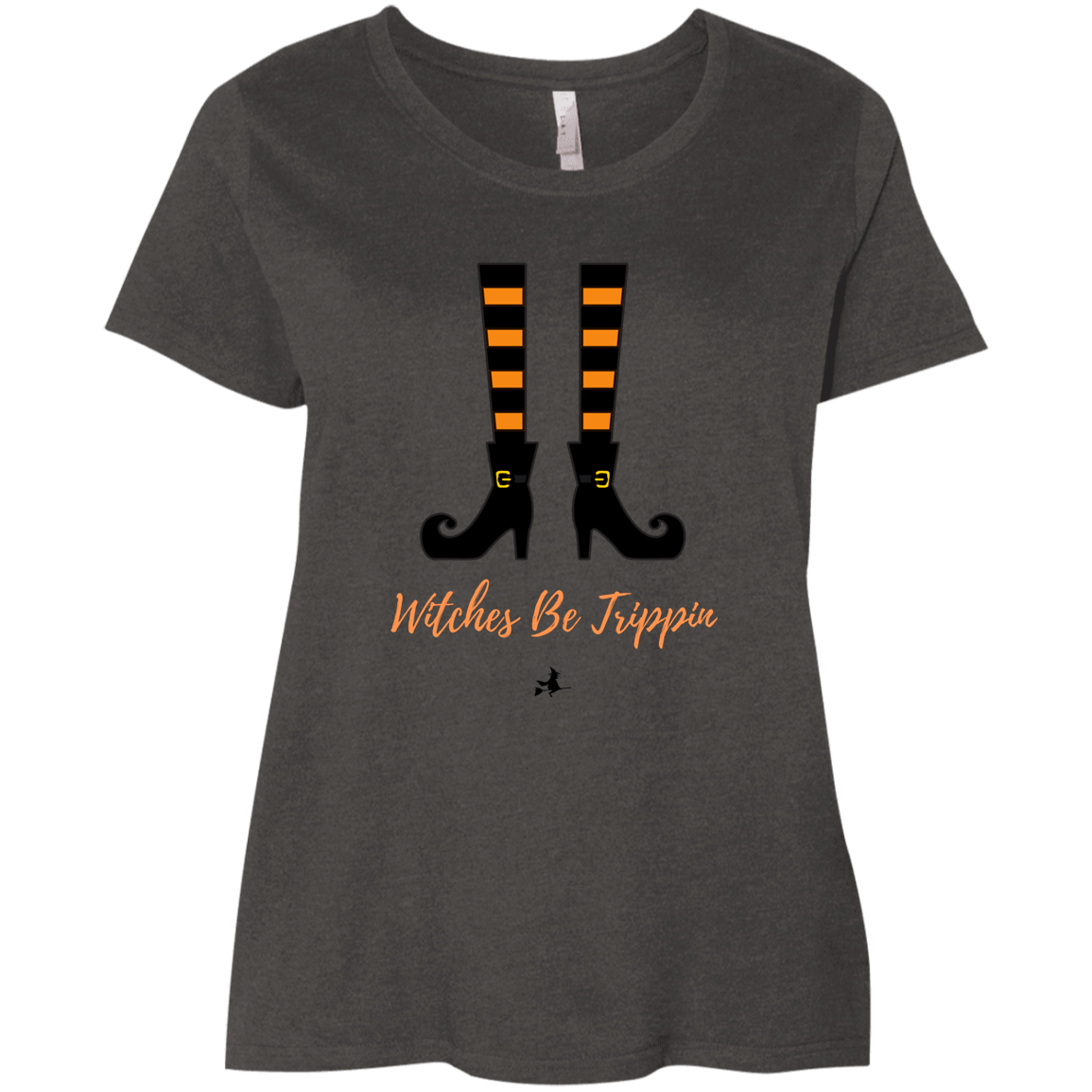 Witches Be Trippin' - Ladies' Curvy Halloween T-Shirt