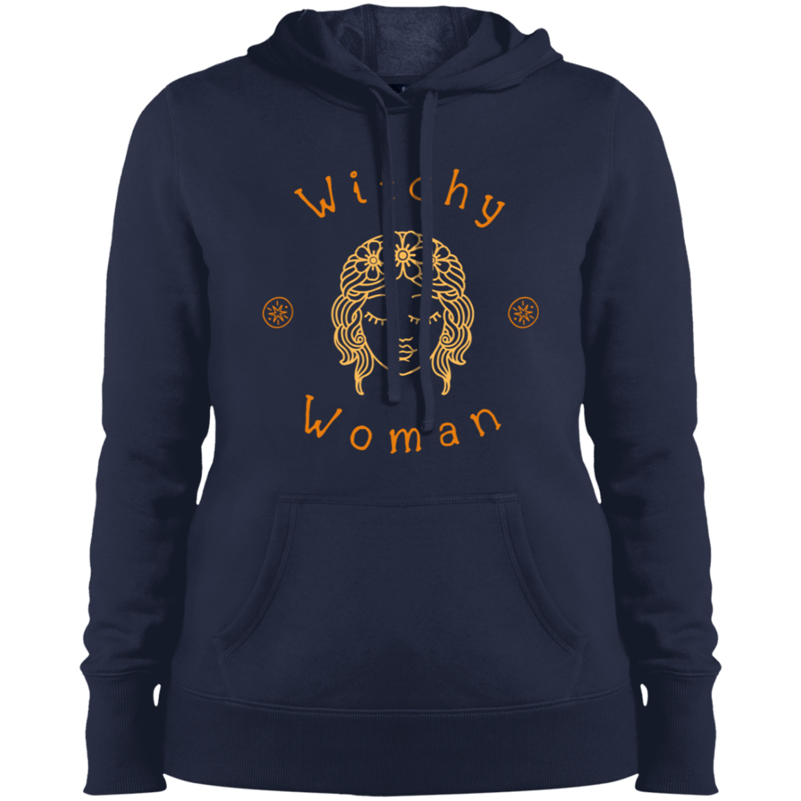 "Witchy Woman" Halloween Spirit Pullover Hooded Sweatshirt