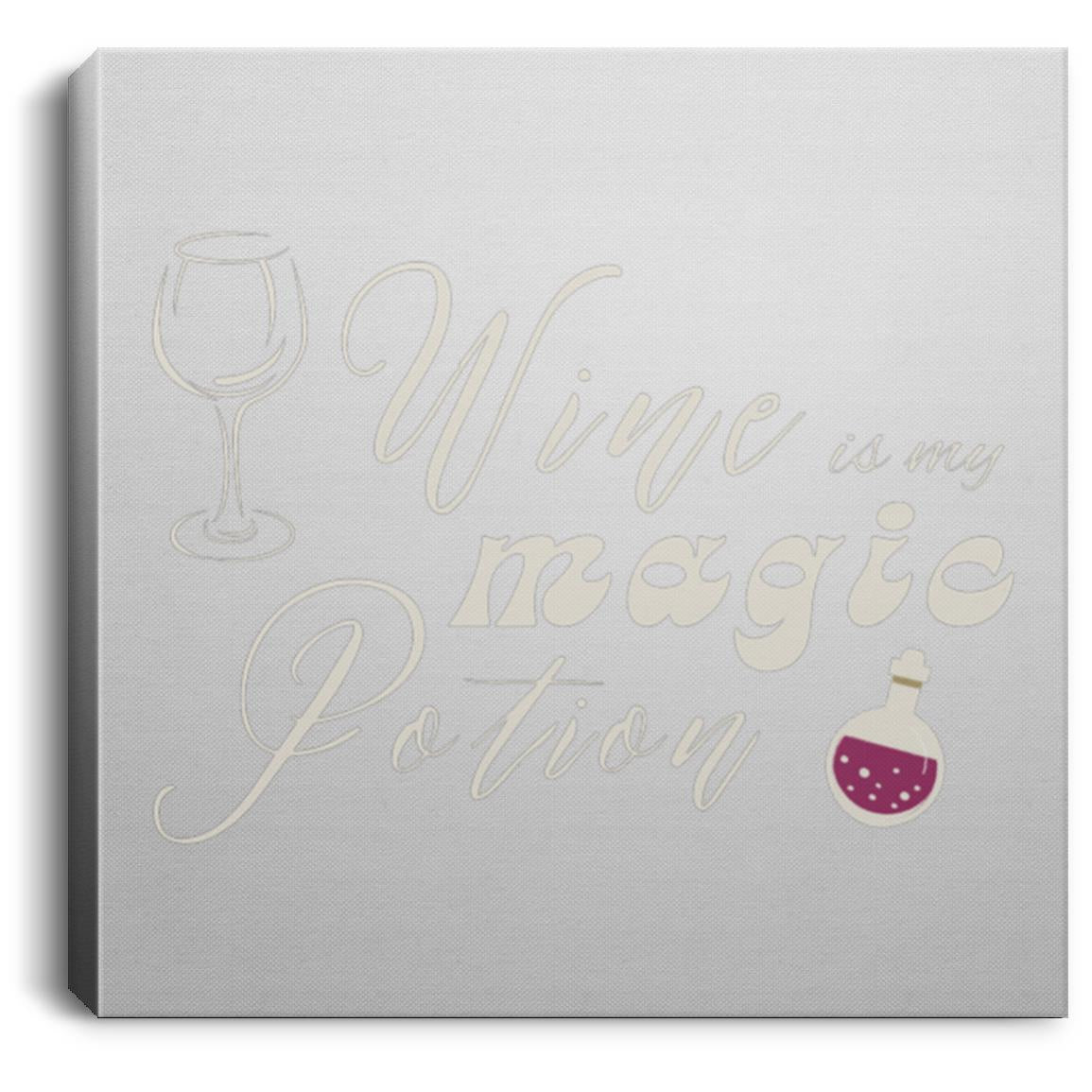 Wine is my magic potion 8x8 canvas Wine Is My Magic Potion 8x8 Halloween Canvas