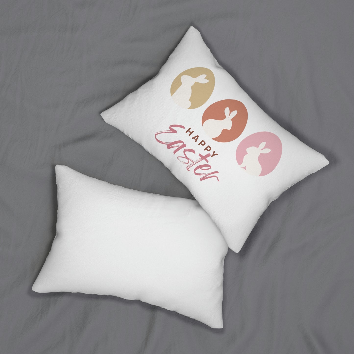 Copy of Surprise...Hoppy Easter Egge Spun Polyester Lumbar Pillow