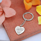 Forever in our hearts - Love Always - Mom & Dad Heart Keychain