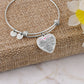 To Our Amazing, Confident Young Woman - Heart Pendant Bangle Bracelet