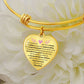To Our Amazing, Confident Young Woman - Heart Pendant Bangle Bracelet