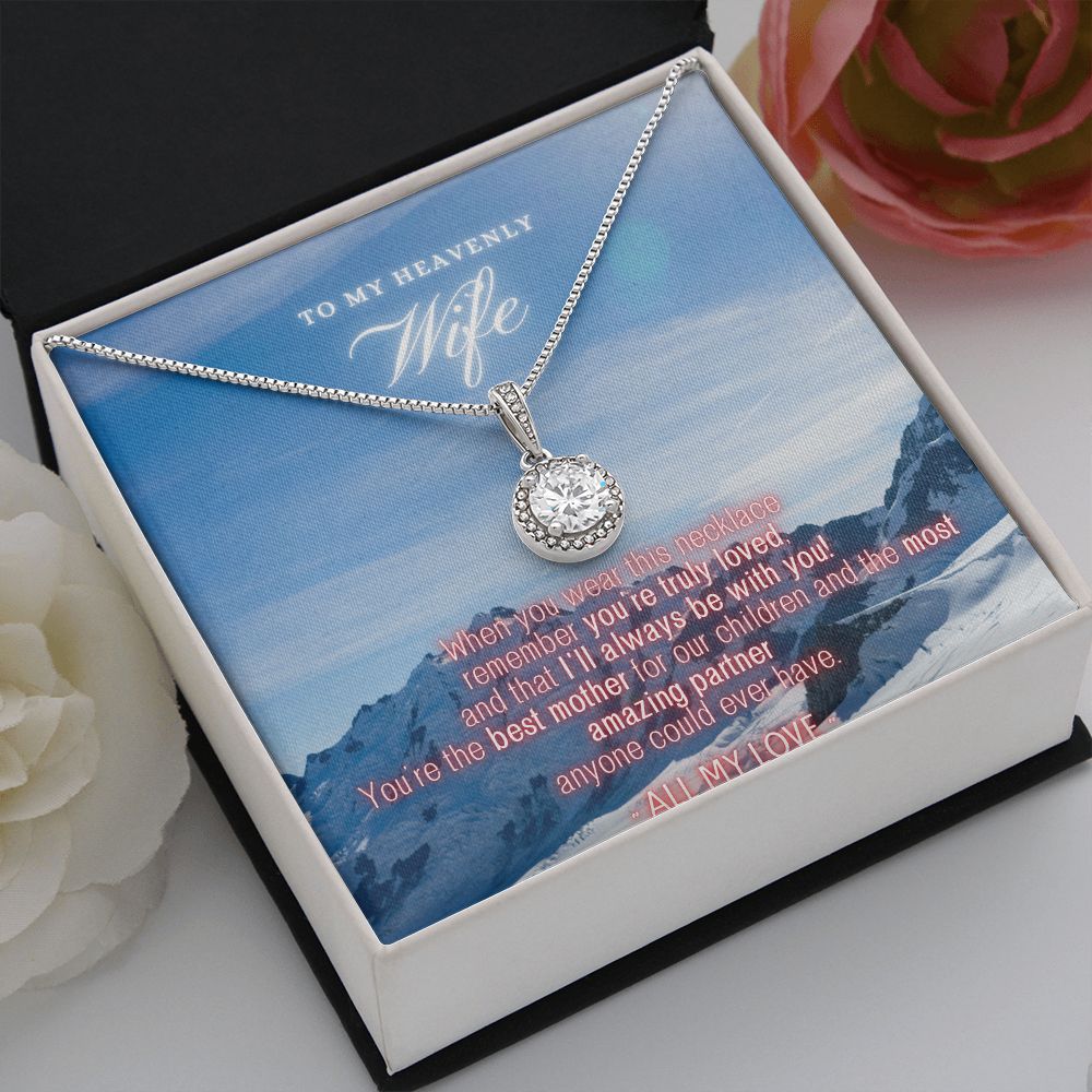 Blue Mountain Skies - To My Heavenly Wife - Eternal Hope Necklace