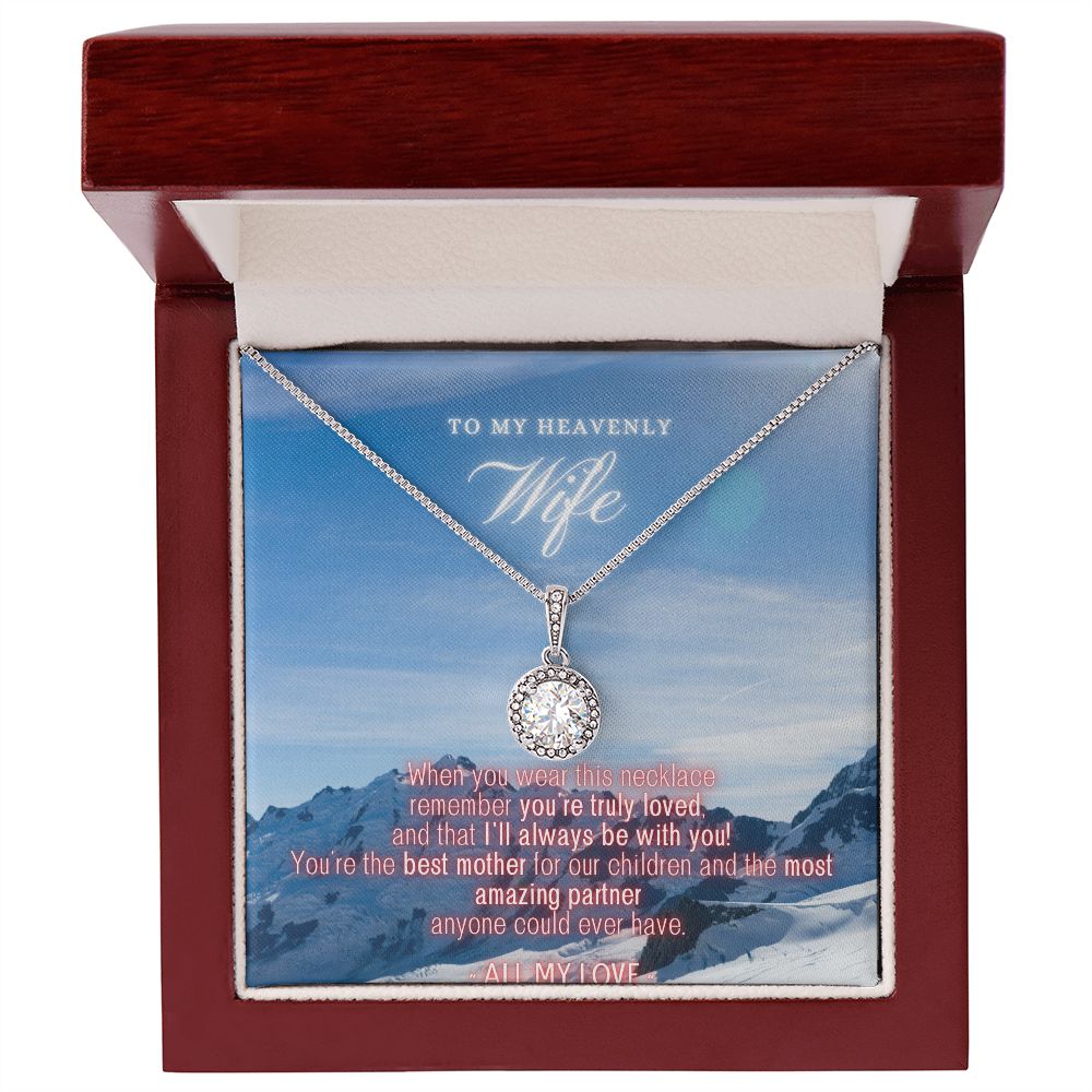 Blue Mountain Skies - To My Heavenly Wife - Eternal Hope Necklace