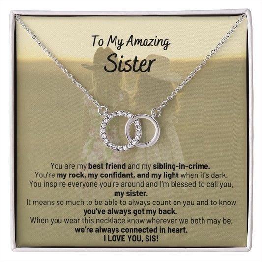 Perfect Pair Necklace - To My Sibling in Crime