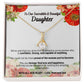 To Our Incredible & Beautiful Daughter - With All Our Heart - Love Mom and Dad - Alluring Beauty Necklace