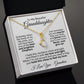 To My Beautiful Granddaughter - Never, Ever Give Up! Love Grandma - Alluring Beauty Necklace