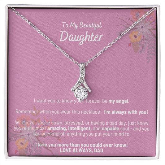 Alluring Beauty Necklace - To My Beautiful Daughter