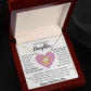 To My Beautiful Daughter - Happy Valentine's Day - Love Knot Necklace