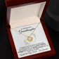To My Beautiful Granddaughter - With All My Heart, Love Grandma - Love Knot Necklace