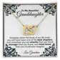To My Beautiful Granddaughter - Love Grandma - Interlocking Hearts Necklace