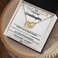 To My Beautiful Granddaughter - Forever Find Love and Happiness - Interlocking Hearts Necklace