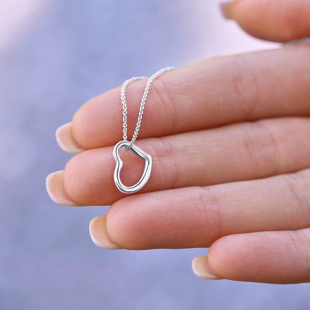 To My Incredible Soulmate - I Will Always Love You - Delicate Heart Necklace