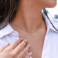 Delicate Heart Necklace - Happy Easter Day - Love Mom & Dad