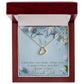 Delicate Heart Necklace - Happy Easter Day - Love Mom & Dad