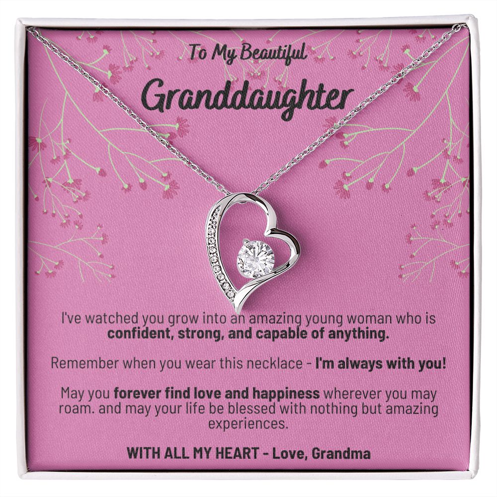 Forever Love Necklace - To My Beautiful Granddaughter