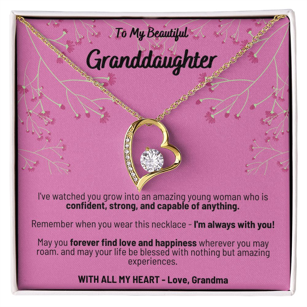 Forever Love Necklace - To My Beautiful Granddaughter